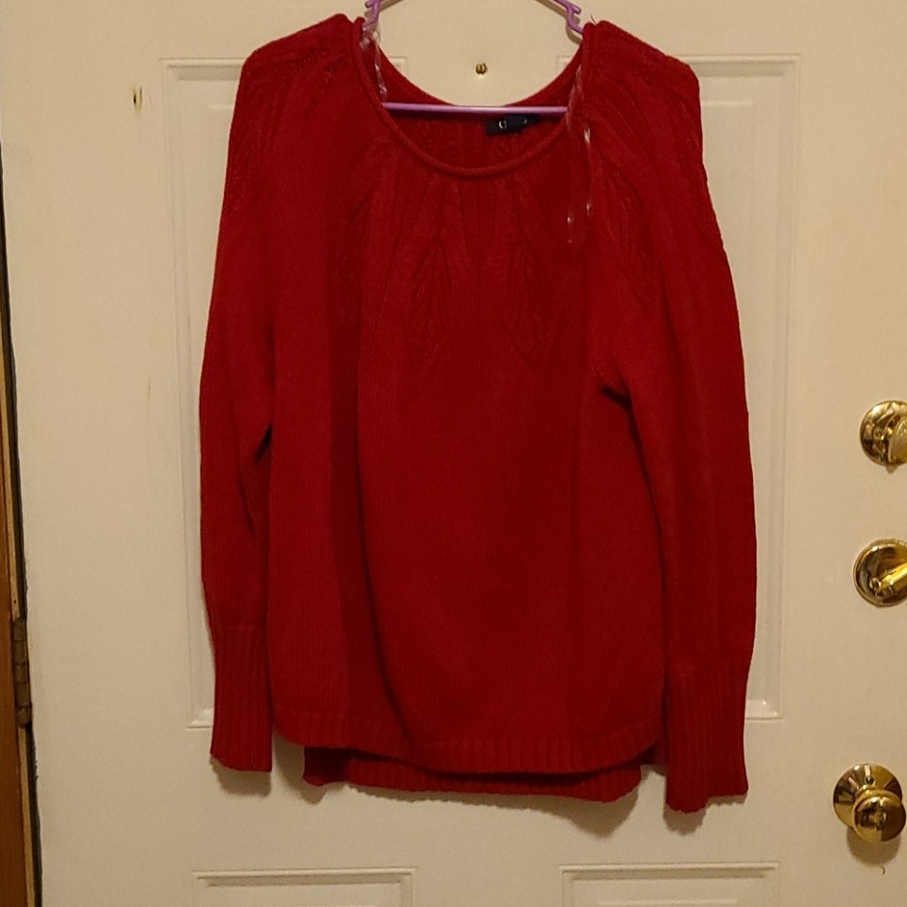 Red sweater